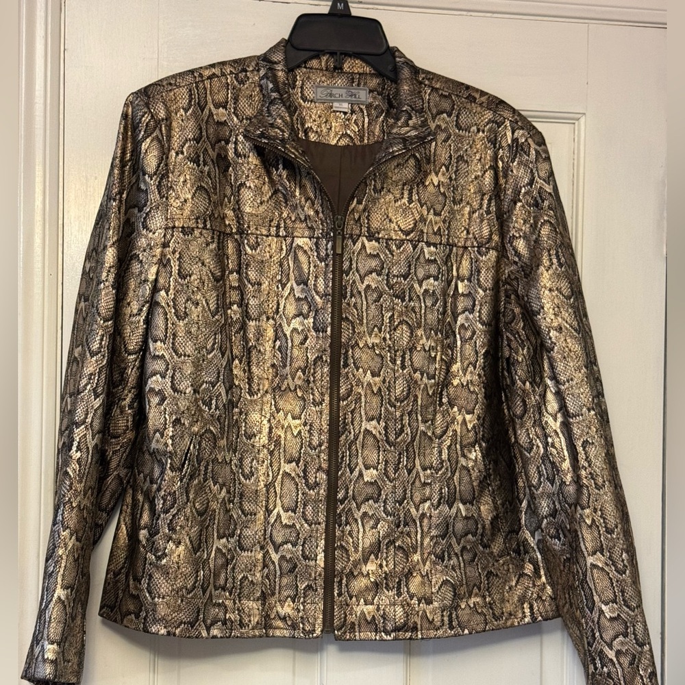Women's Reptile Bomber Jacket